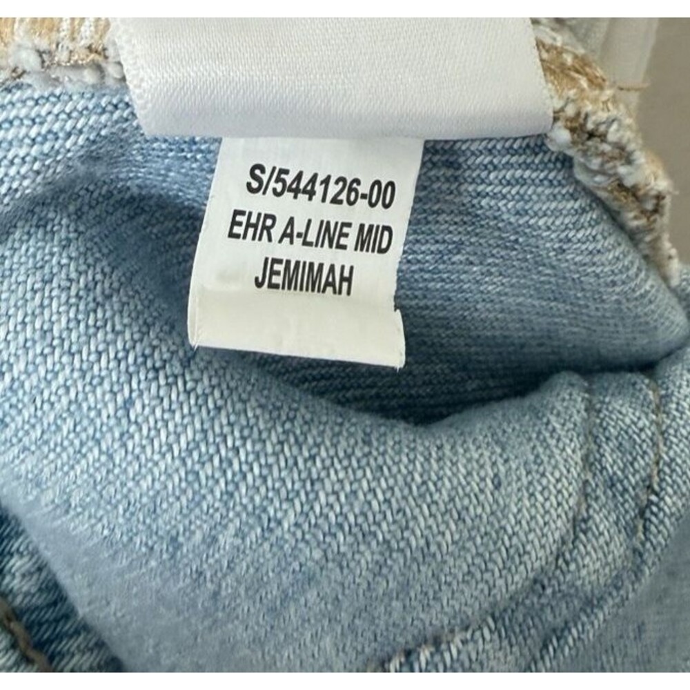 Old Navy Size 14 Light Wash Extra High Rise Secret Smooth Pockets Denim Skirt - Picture 7 of 7